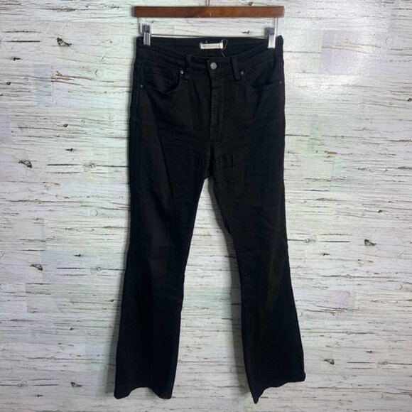 Levis Jeans 725 High Rise Bootcut Women's Size 28 black  Denim Stretch - Picture 1 of 7